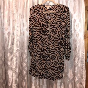 Zebra print tunic